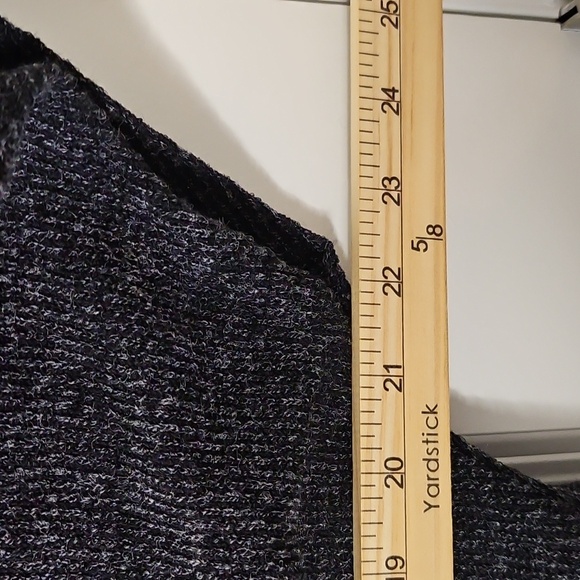 Ces Femme Black Tie Front Kimono Cardigan Size Large Short Sleeve Open Knit - Picture 10 of 10